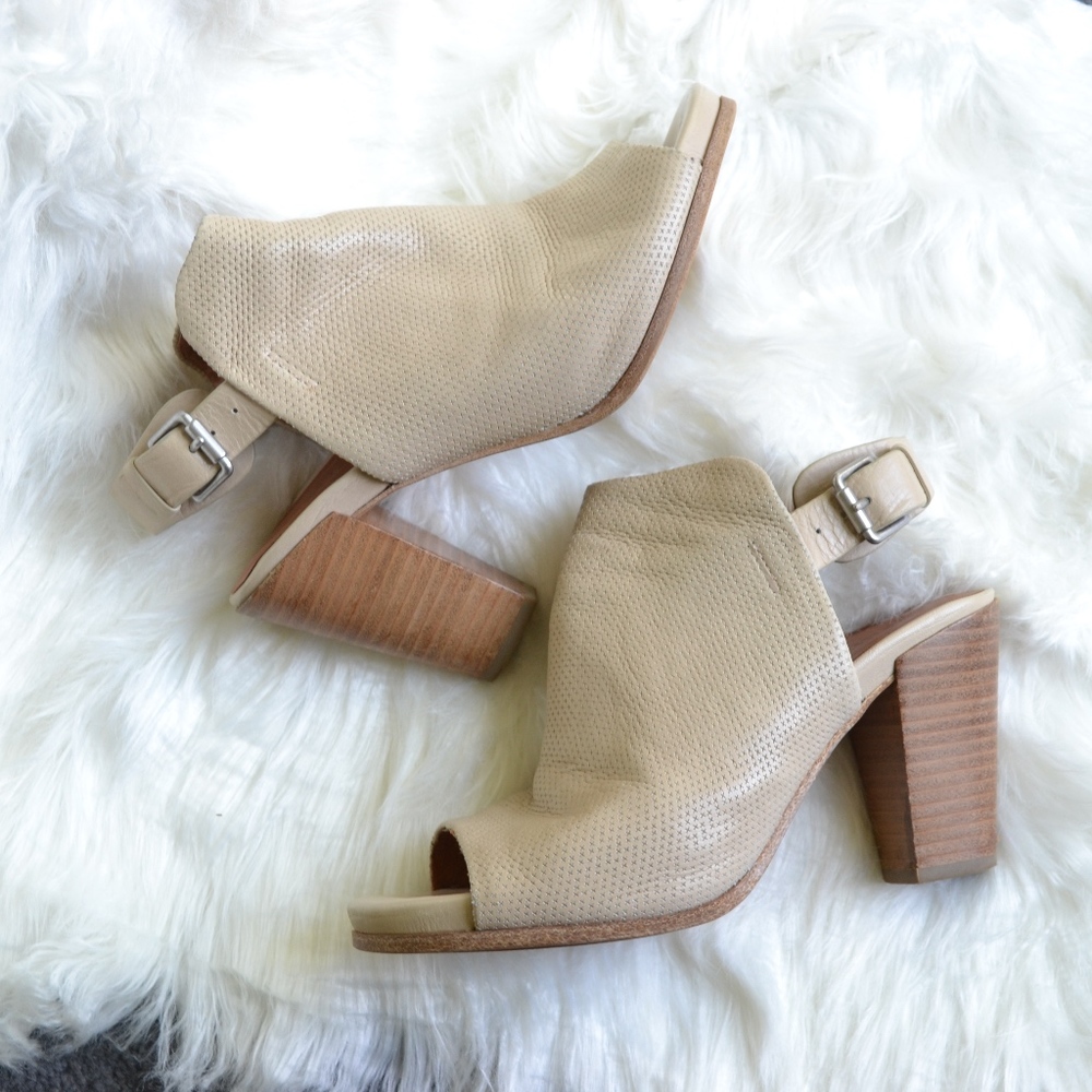 GENTLE SOULS | Sadie Peeptoe Open Back Heels